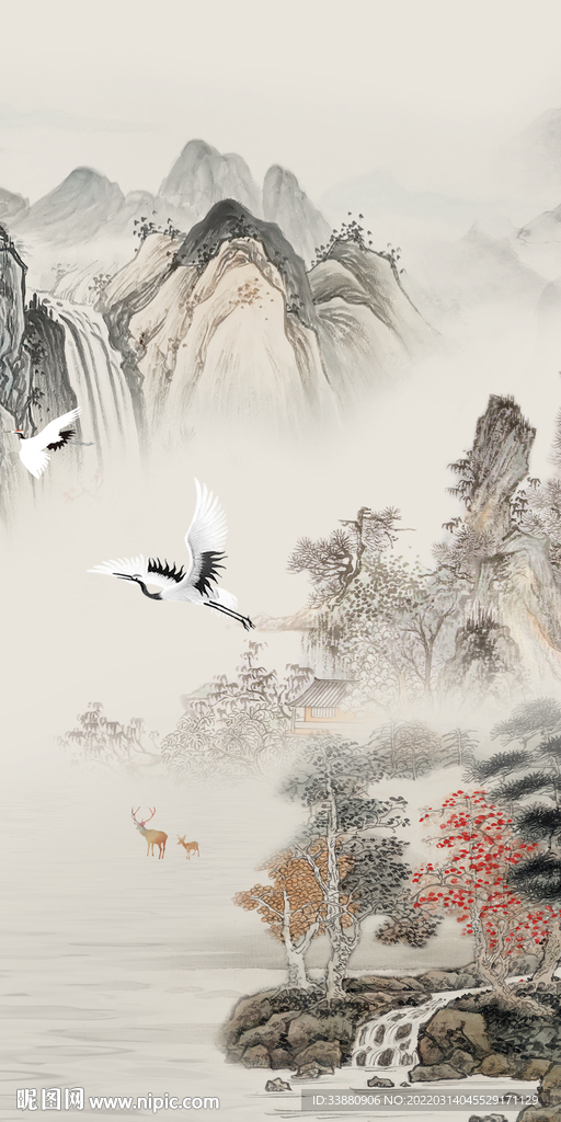 新中式简约新款玄关 TIF分层