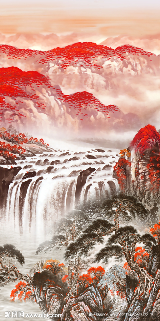 最新中国风玄关画 TIF分层