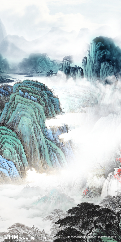 国画简约新款玄关 TIF分层