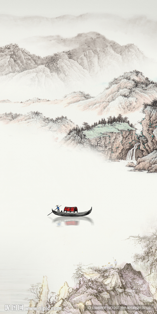 新款新中式玄关画 TIF分层