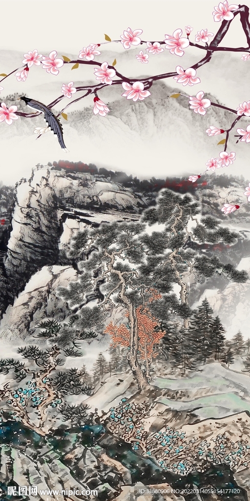 人气 高清中式玄关 TIF分层