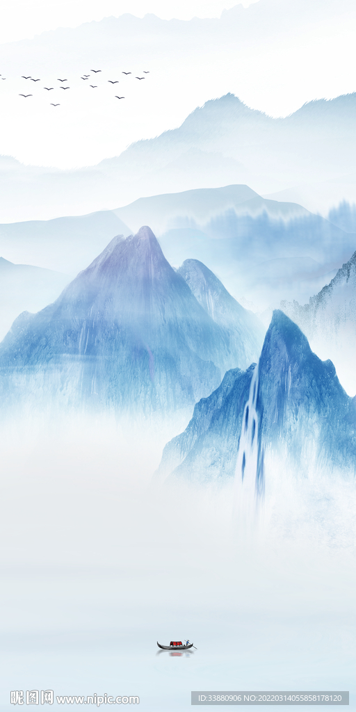 人气 新中式玄关画 TIF分层