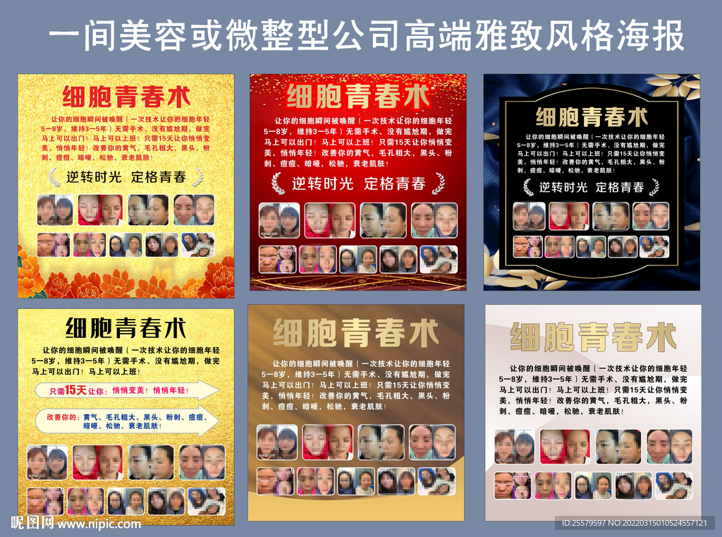 美容或微整型公司高端雅致风格海