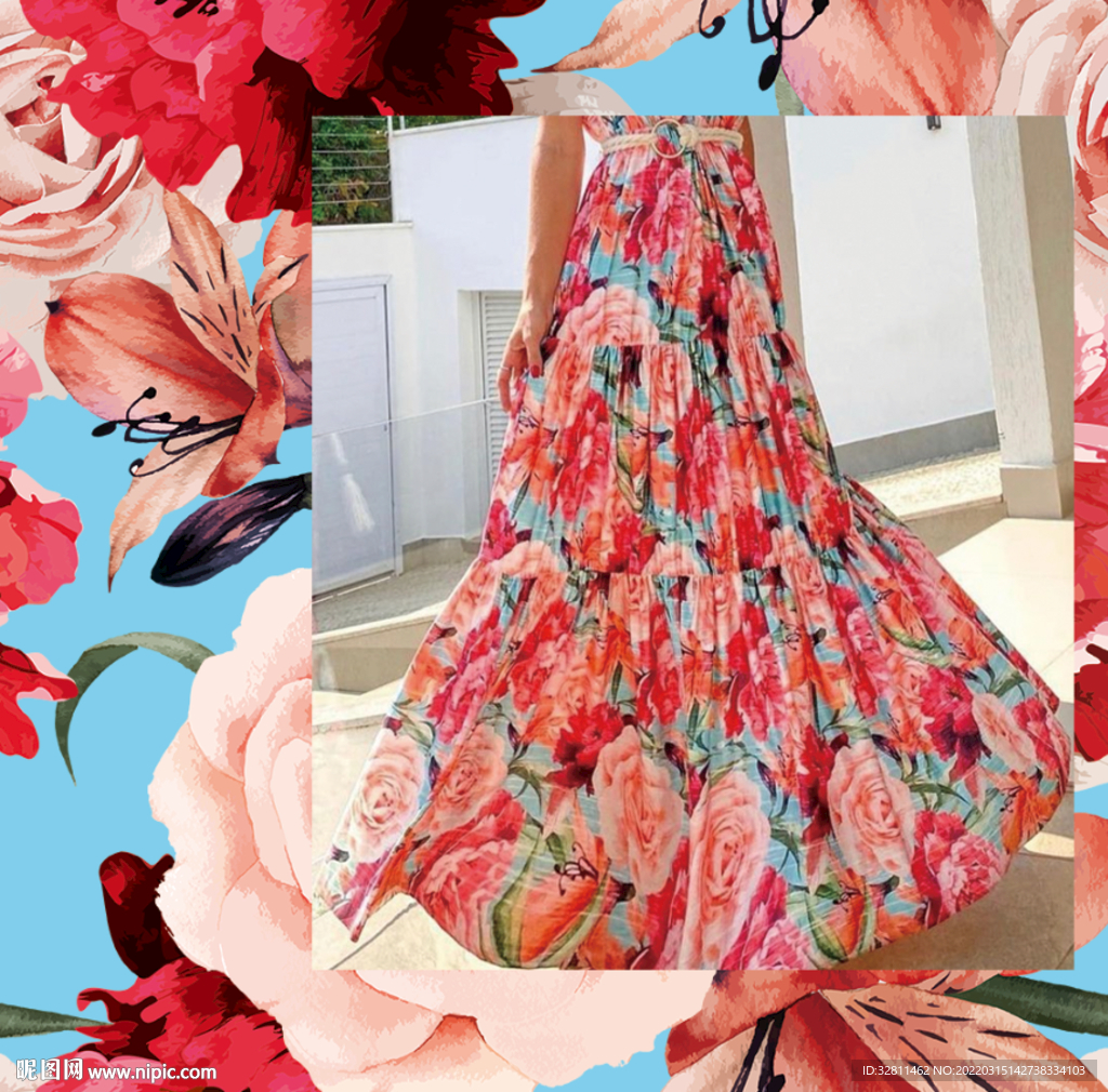 手绘花 大花 花卉