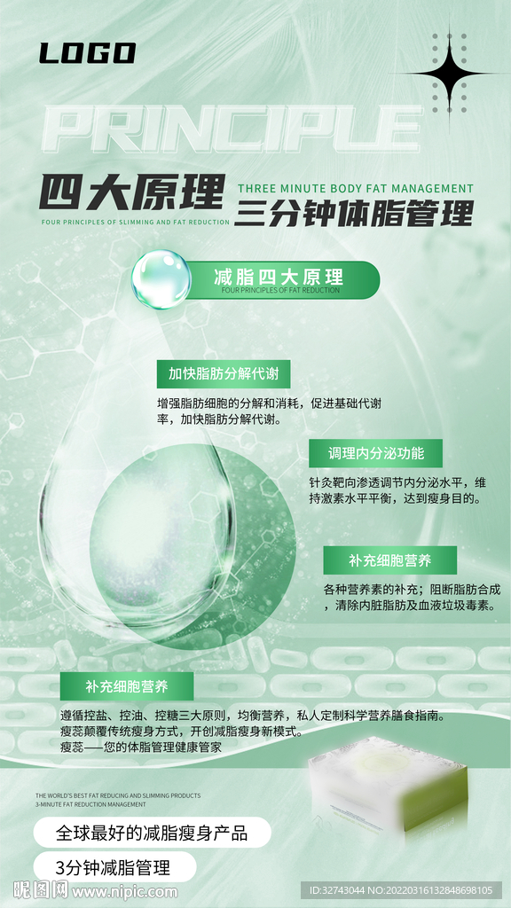 医美减肥减脂瘦身海报