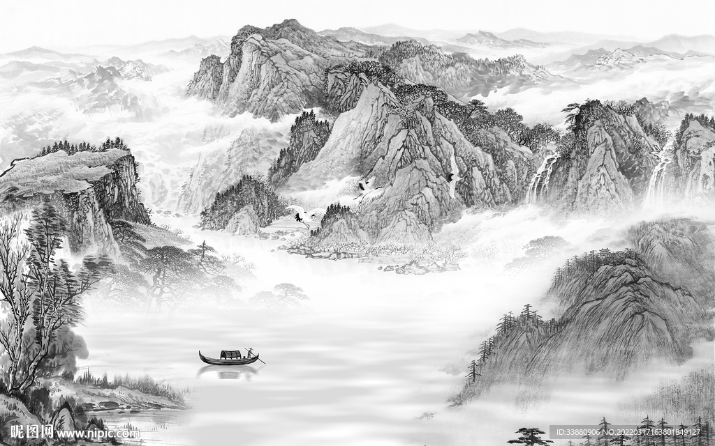 最新 高端风景山水 tif分层