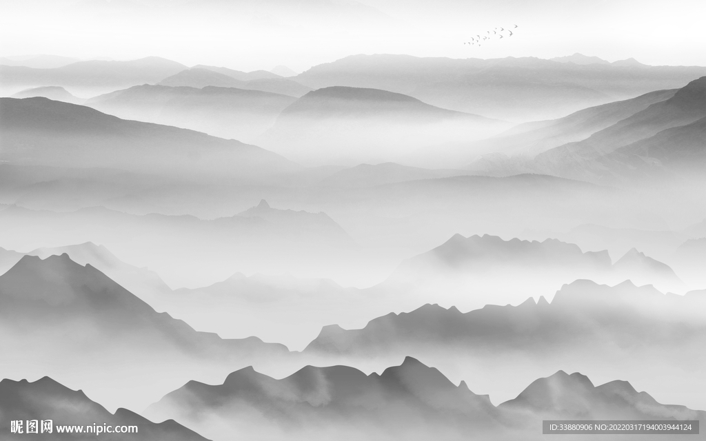 最 新高端山水画 tif分层