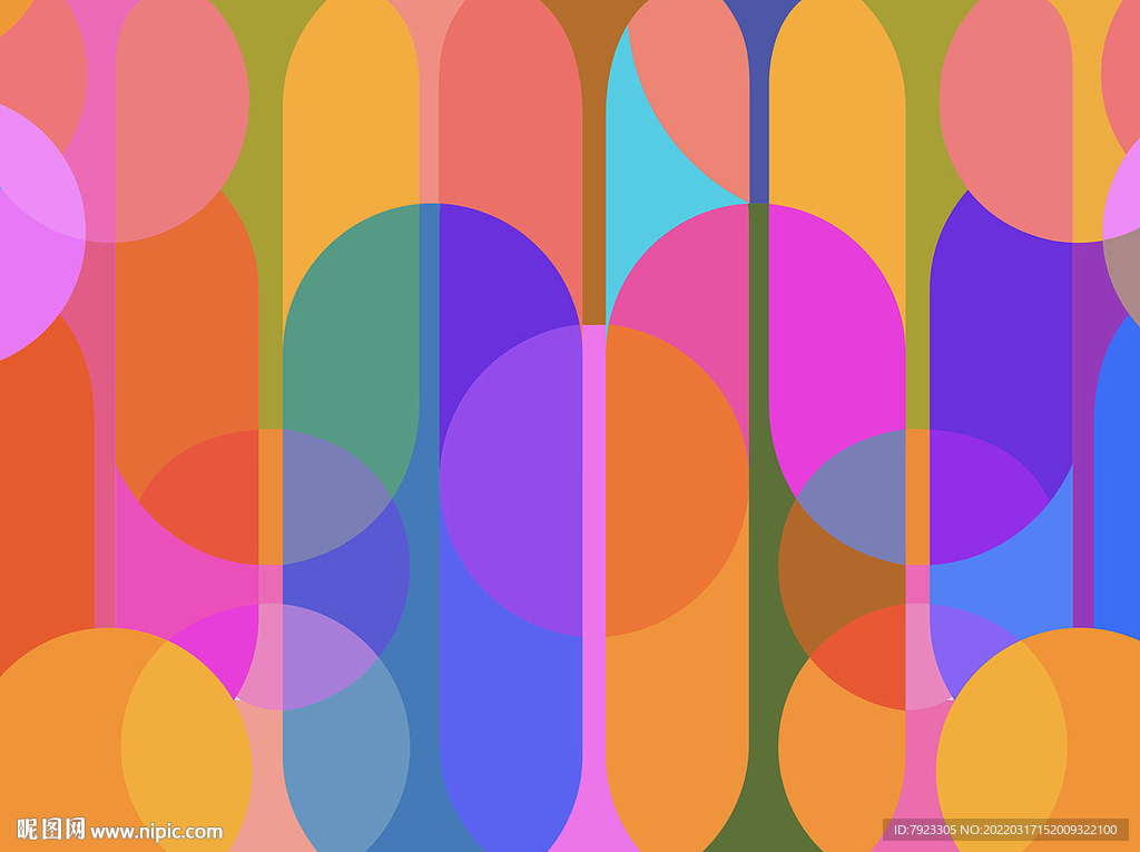 商业时尚炫彩几何背景