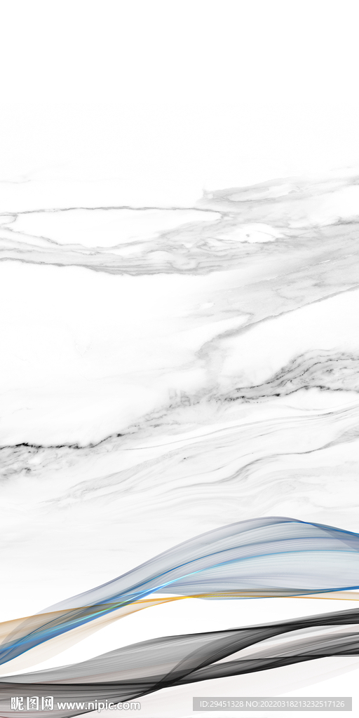 爵士白新现代画玄关 TIF分层