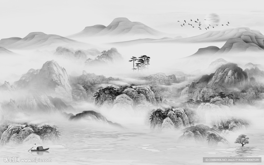 高雅 高端风景山水 tif分层