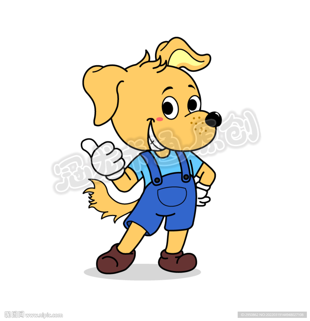 卡通小狗童装版