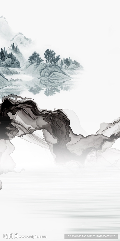 别墅 无框画新玄关 TIF分层