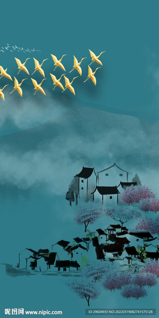 新款无框画新玄关 TIF分层