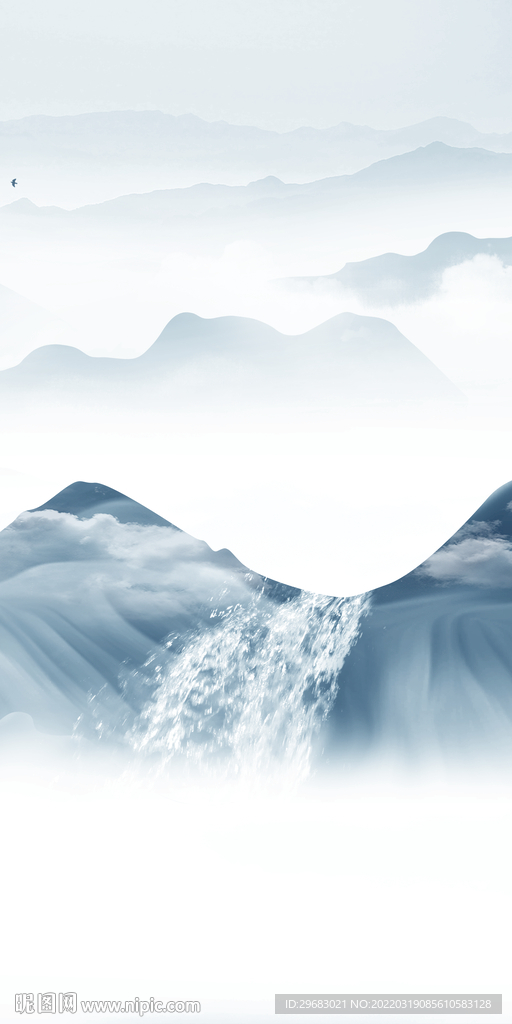 别墅大气玄关背景 TIF分层