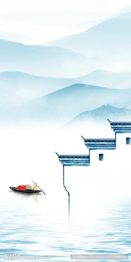 别墅 意境新款山水 TIF分层