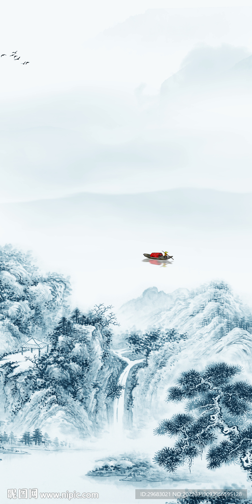 高清玄关背景墙画 TIF分层