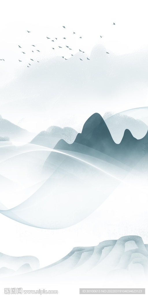 最 新背景画新山水 tif分层