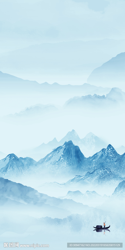 新款玄关高档山水 TIF分层