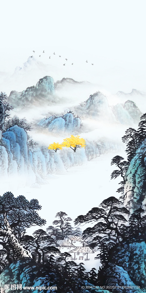 大气高档玄关框画 TIF分层