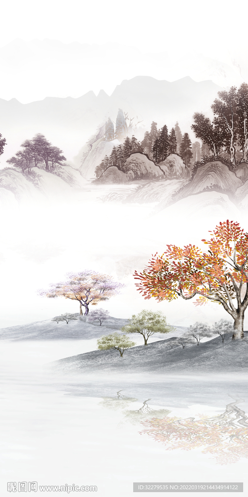 中式高清爆款玄关 TIF分层