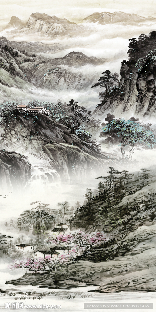 最新中式别墅玄关 TIF分层