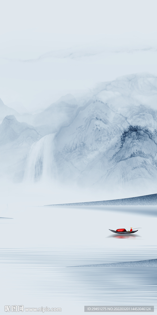 蓝色 高清现代玄关 tif分层