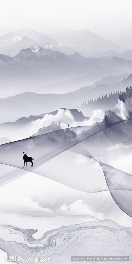 人气中式高清玄关 tif分层