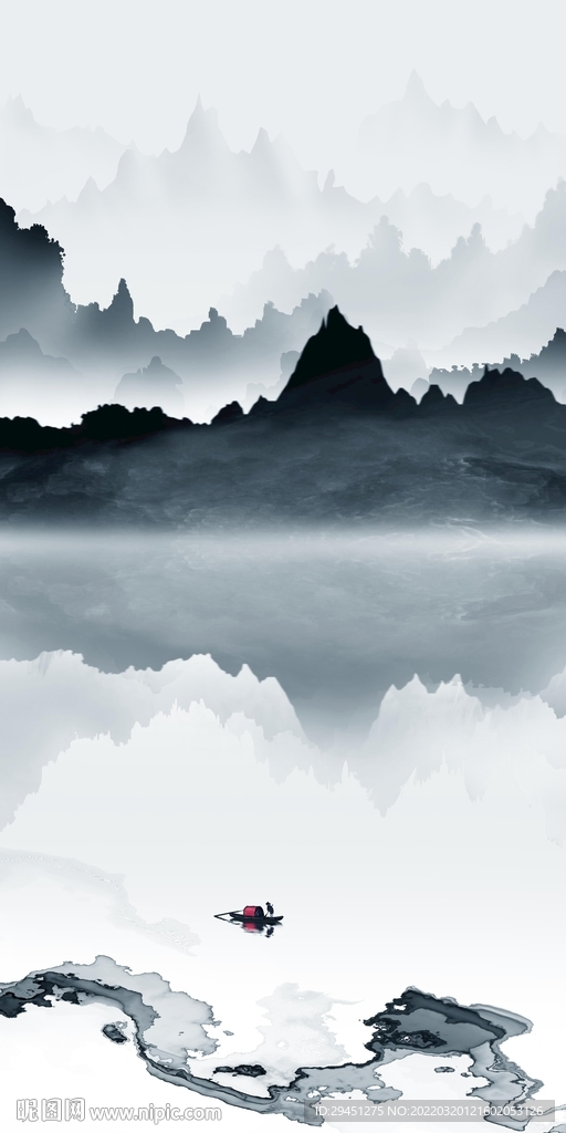 水墨高清最新玄关 tif分层