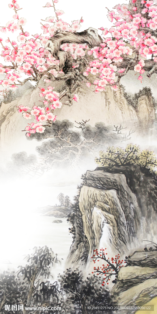 新中式高清最新玄关 tif分层