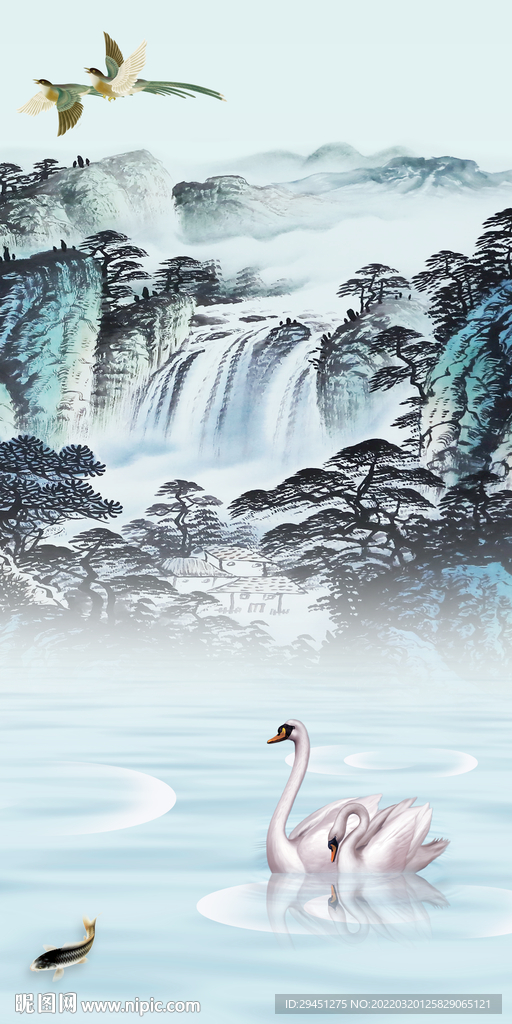 国画高清最新玄关 tif分层