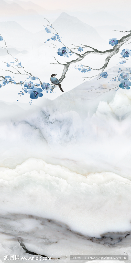 人气意境玄关山水 TIF分层