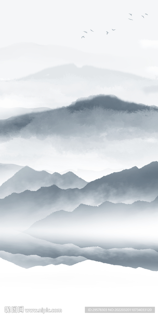 大气 中式背景玄关 TIF分层