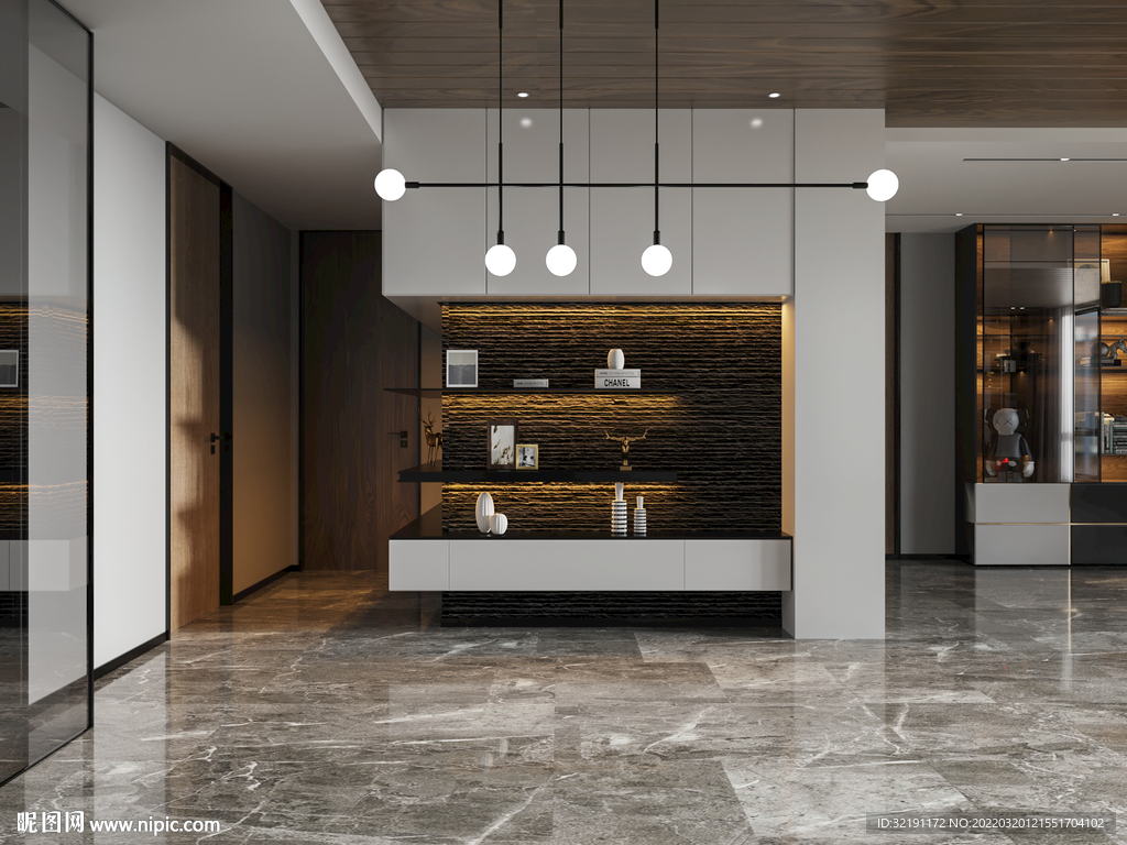 现代客餐厅背景墙