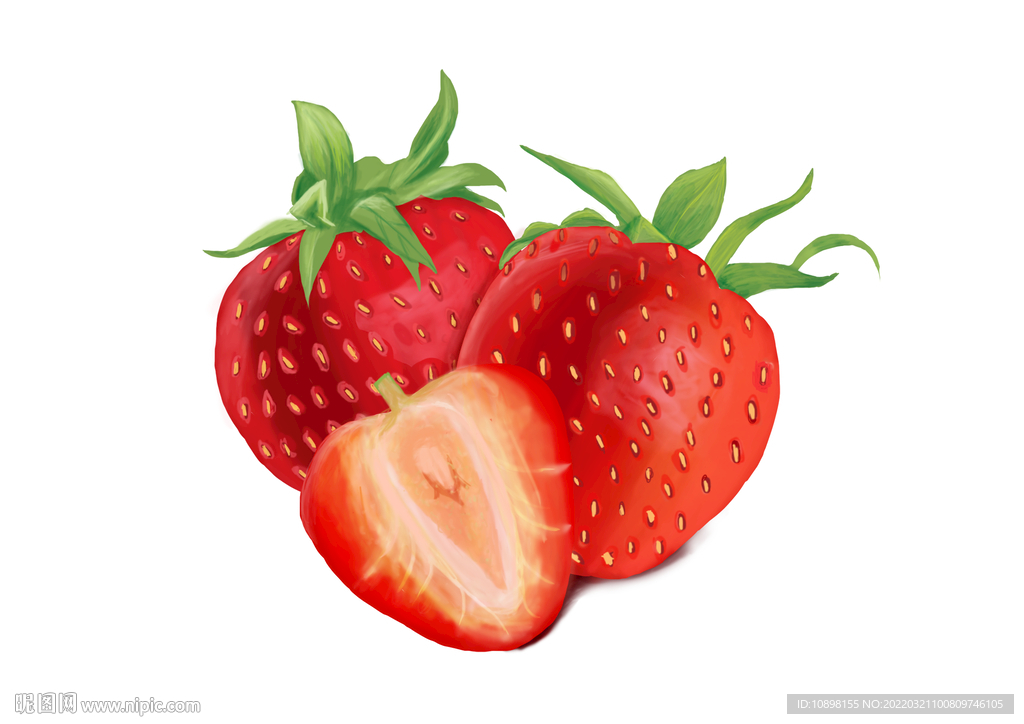 手绘草莓