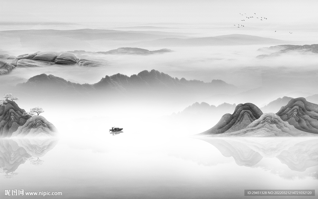 最新背景山水 TIF分层