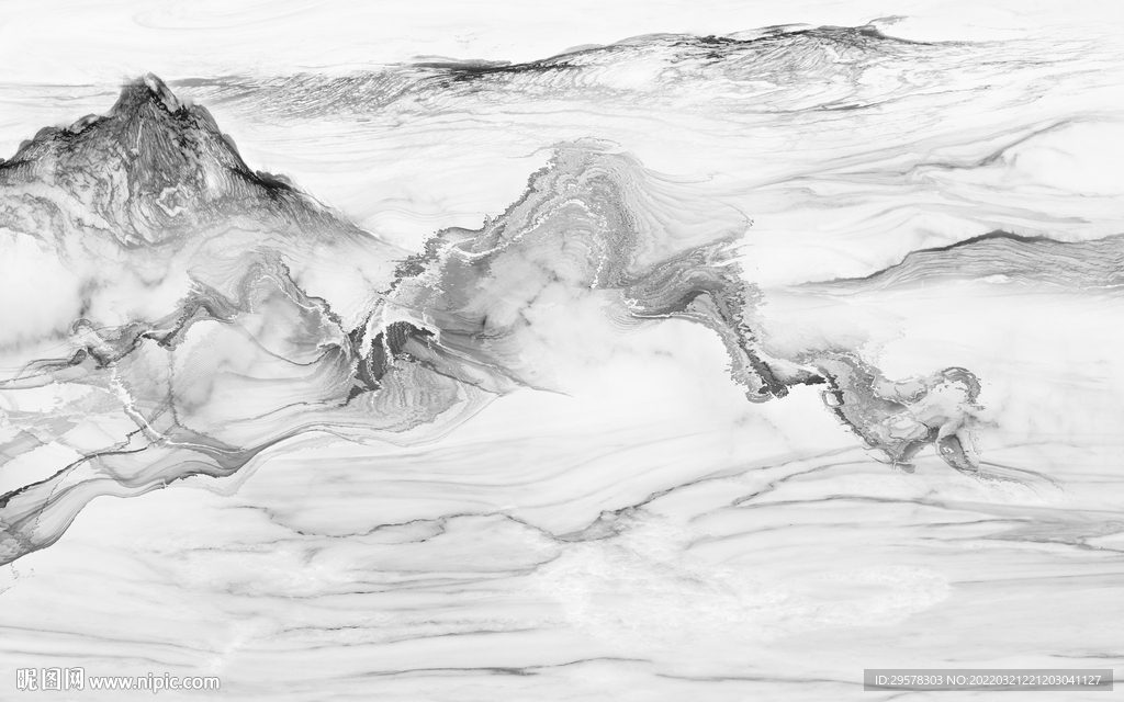 新中式背景别墅山水 TIF分层