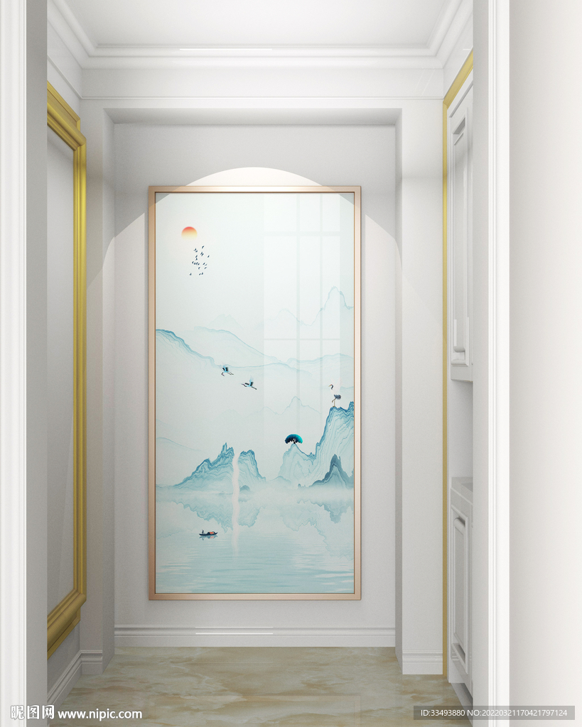 中式现代山水画