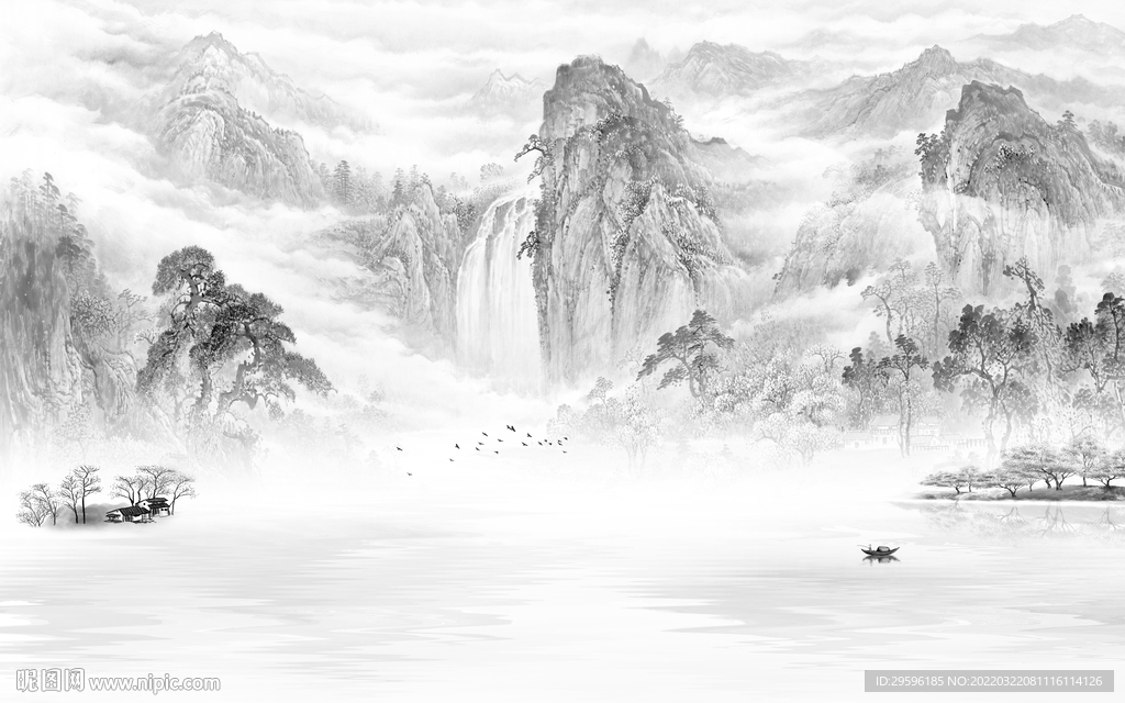 高清意境新款山水 TIF分层