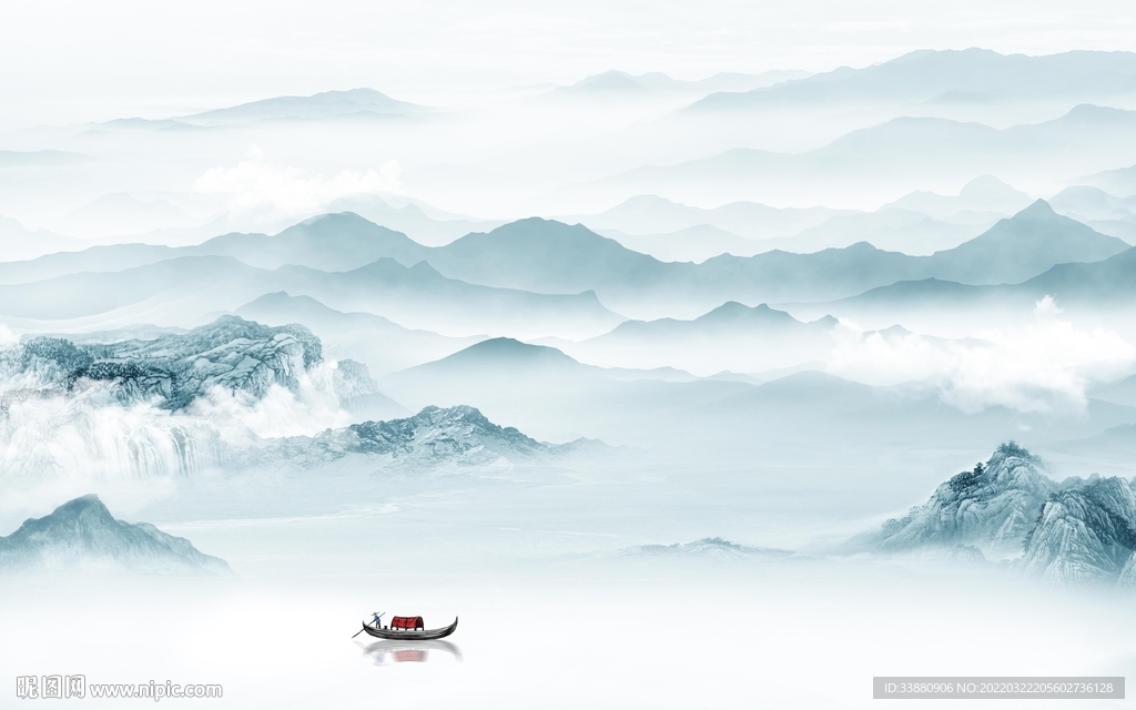 意境新款别墅山水 tif分层