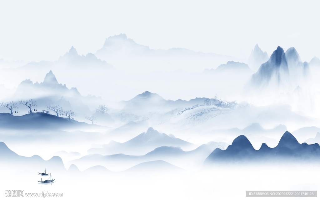 热卖 别墅客厅山水 tif分层