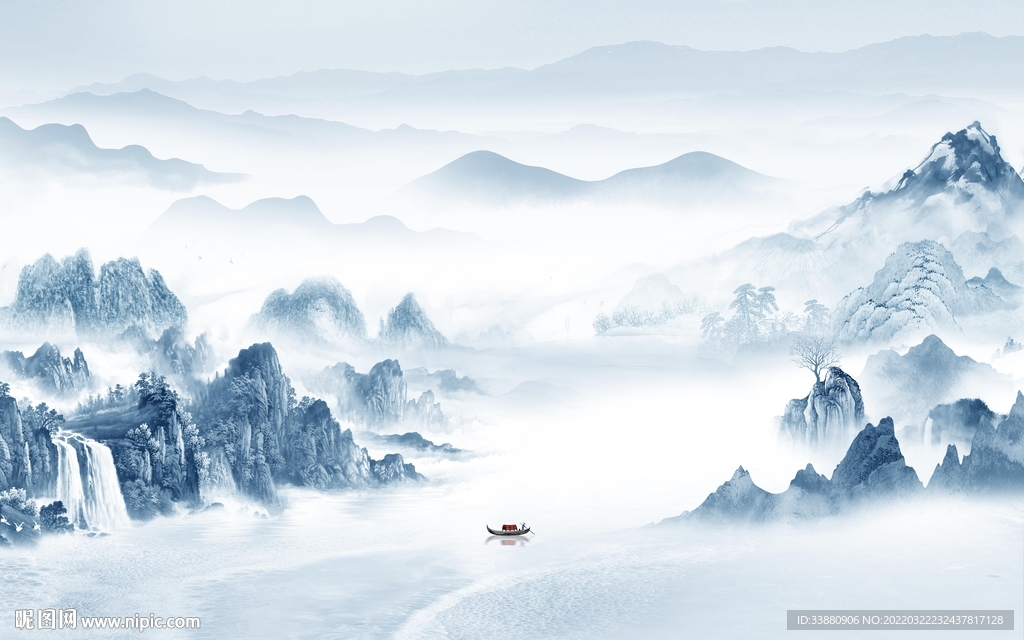 意境 中国风新山水 tif分层