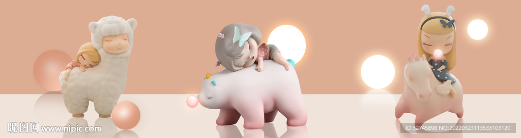 卡通动物装饰画