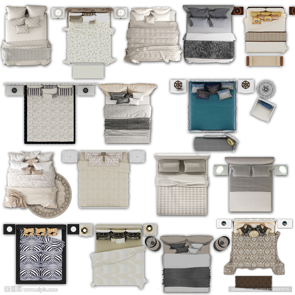 床高清彩平素材PSD图片