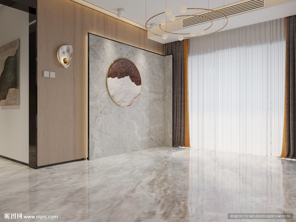 现代客厅场景 家具场景