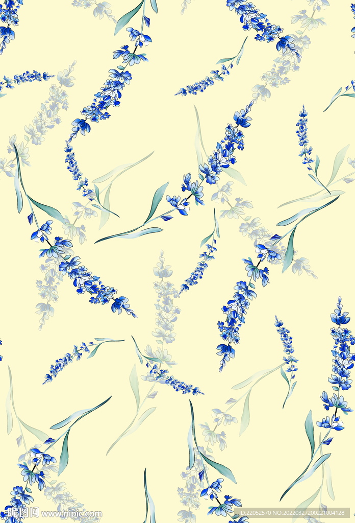 叶子 花穗 花串 花枝 紫色