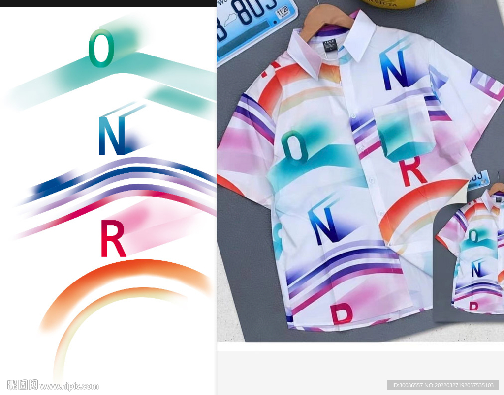 字母 扎染  渐变