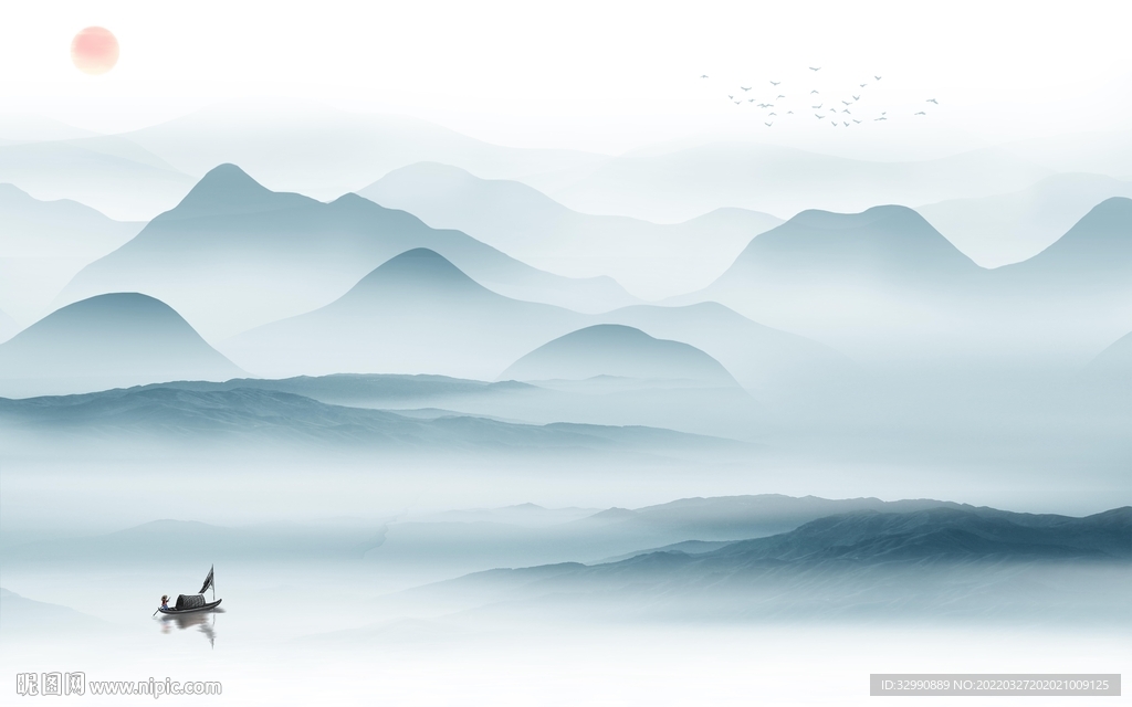 最新别墅电视山水 TIF分层