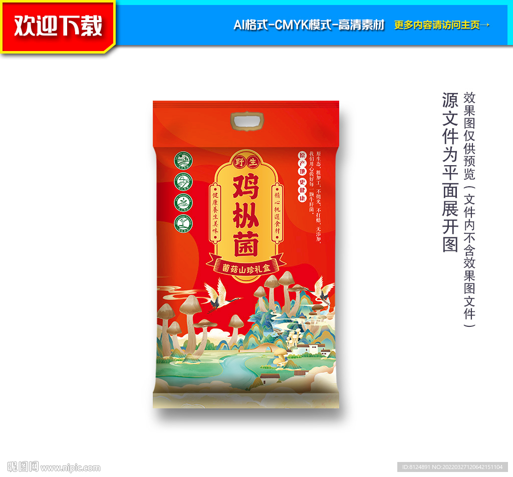 鸡枞菌包装 山珍包装