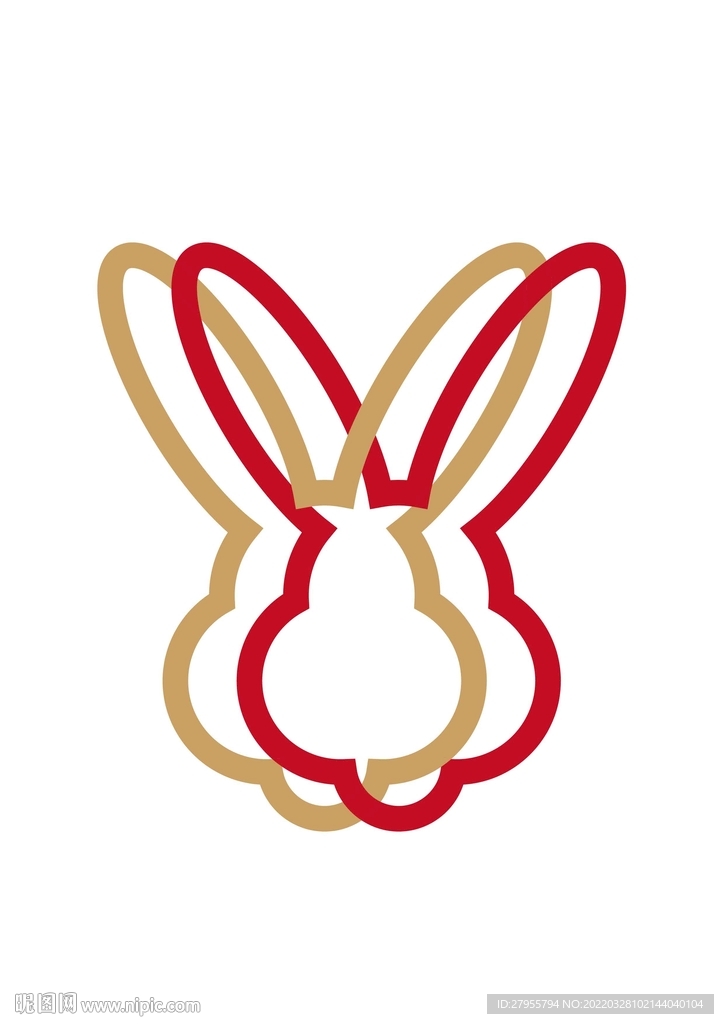 兔插图简单图案