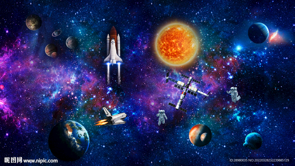 宇宙飞船太空人宇航员